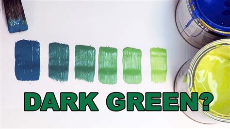 How to Make Dark Green with Paint: A Journey Through Color and Imagination